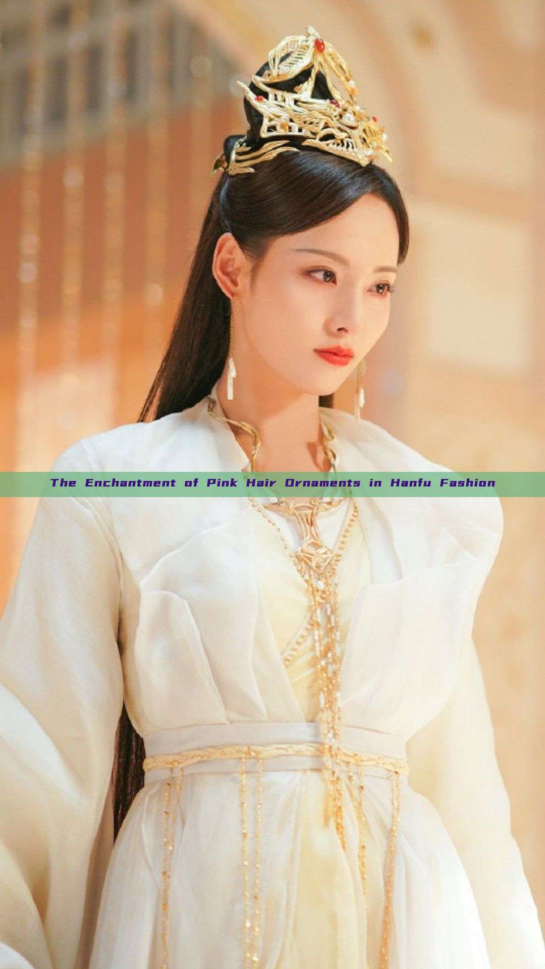 The Enchantment of Pink Hair Ornaments in Hanfu Fashion