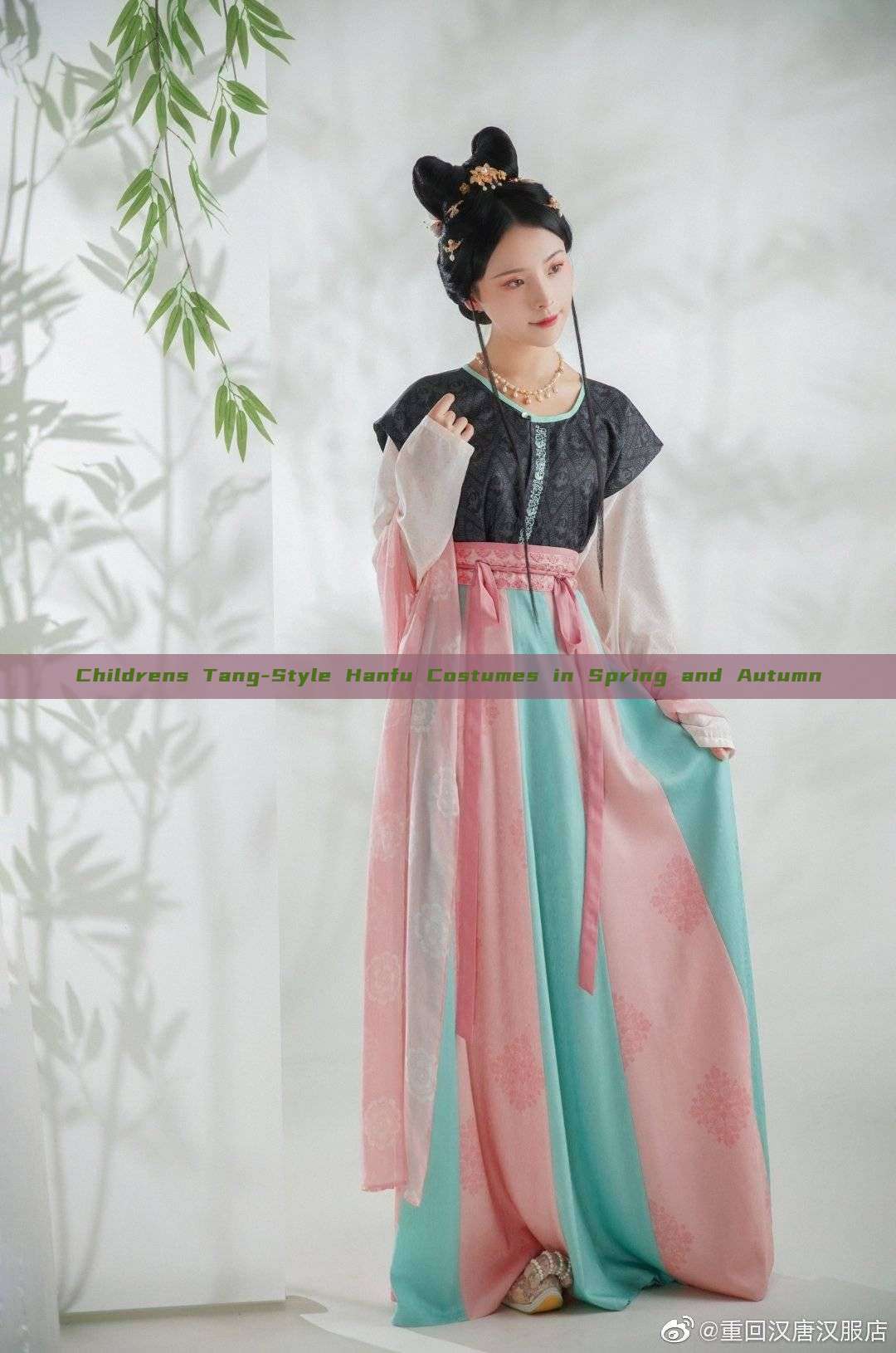 Childrens Tang-Style Hanfu Costumes in Spring and Autumn Childrens Tang-Style Hanfu Costumes in Spring and Autumn