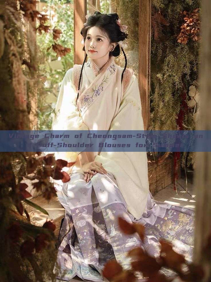 Vintage Charm of Cheongsam-Style Shawls and Puff-Shoulder Blouses for Summer Vintage Charm of Cheongsam-Style Shawls and Puff-Shoulder Blouses for Summer