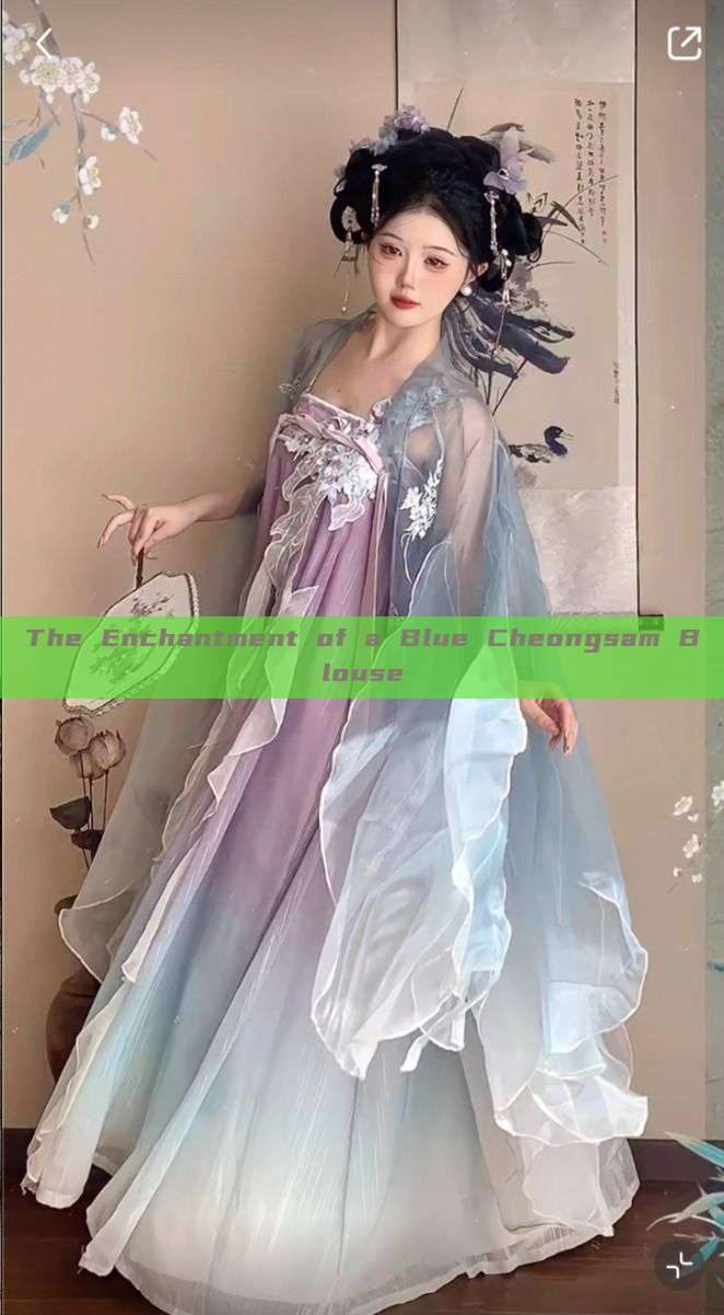 The Enchantment of a Blue Cheongsam Blouse The Enchantment of a Blue Cheongsam Blouse