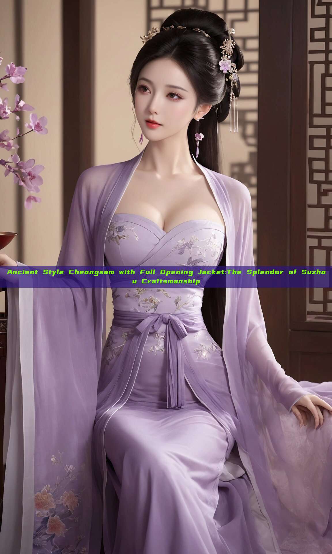 Ancient Style Cheongsam with Full Opening Jacket:The Splendor of Suzhou Craftsmanship Ancient Style Cheongsam with Full Opening Jacket:The Splendor of Suzhou Craftsmanship