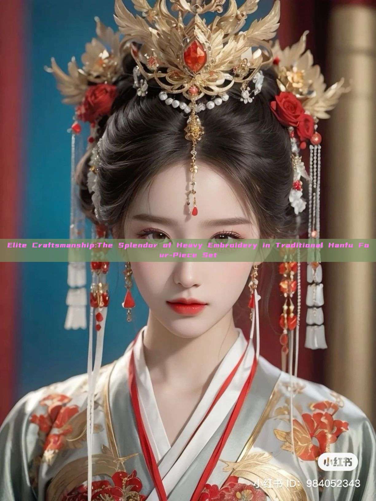 Elite Craftsmanship:The Splendor of Heavy Embroidery in Traditional Hanfu Four-Piece Set Elite Craftsmanship:The Splendor of Heavy Embroidery in Traditional Hanfu Four-Piece Set