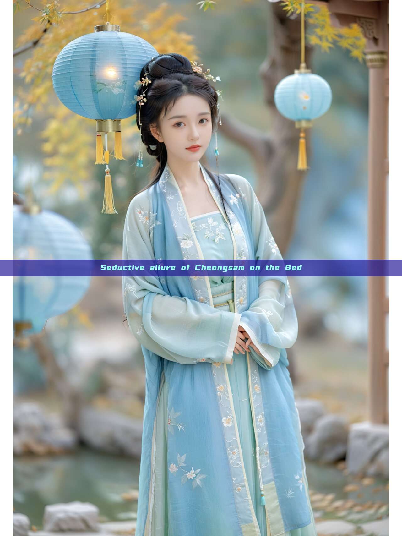 Seductive allure of Cheongsam on the Bed Seductive allure of Cheongsam on the Bed