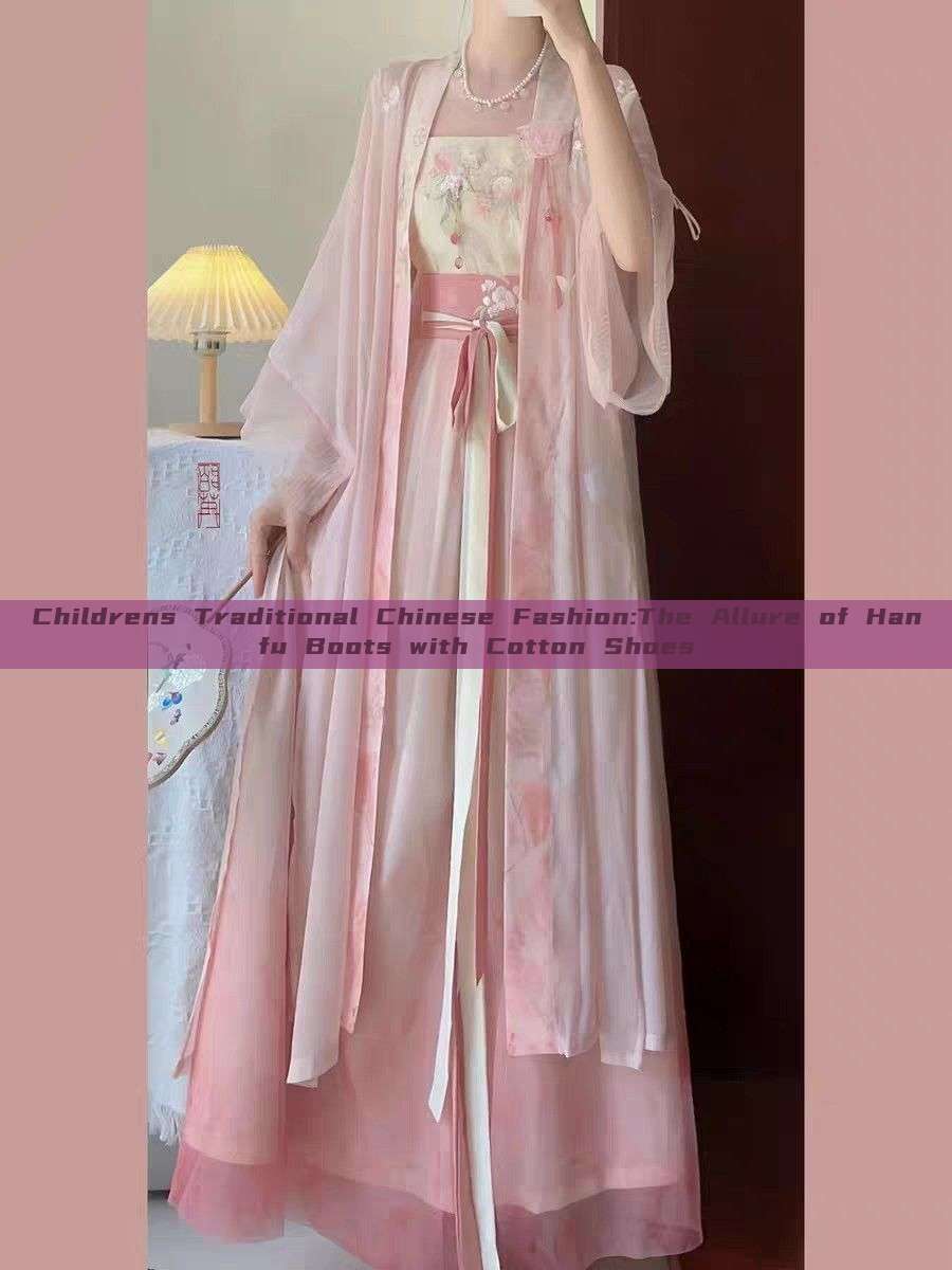 Childrens Traditional Chinese Fashion:The Allure of Hanfu Boots with Cotton Shoes Childrens Traditional Chinese Fashion:The Allure of Hanfu Boots with Cotton Shoes
