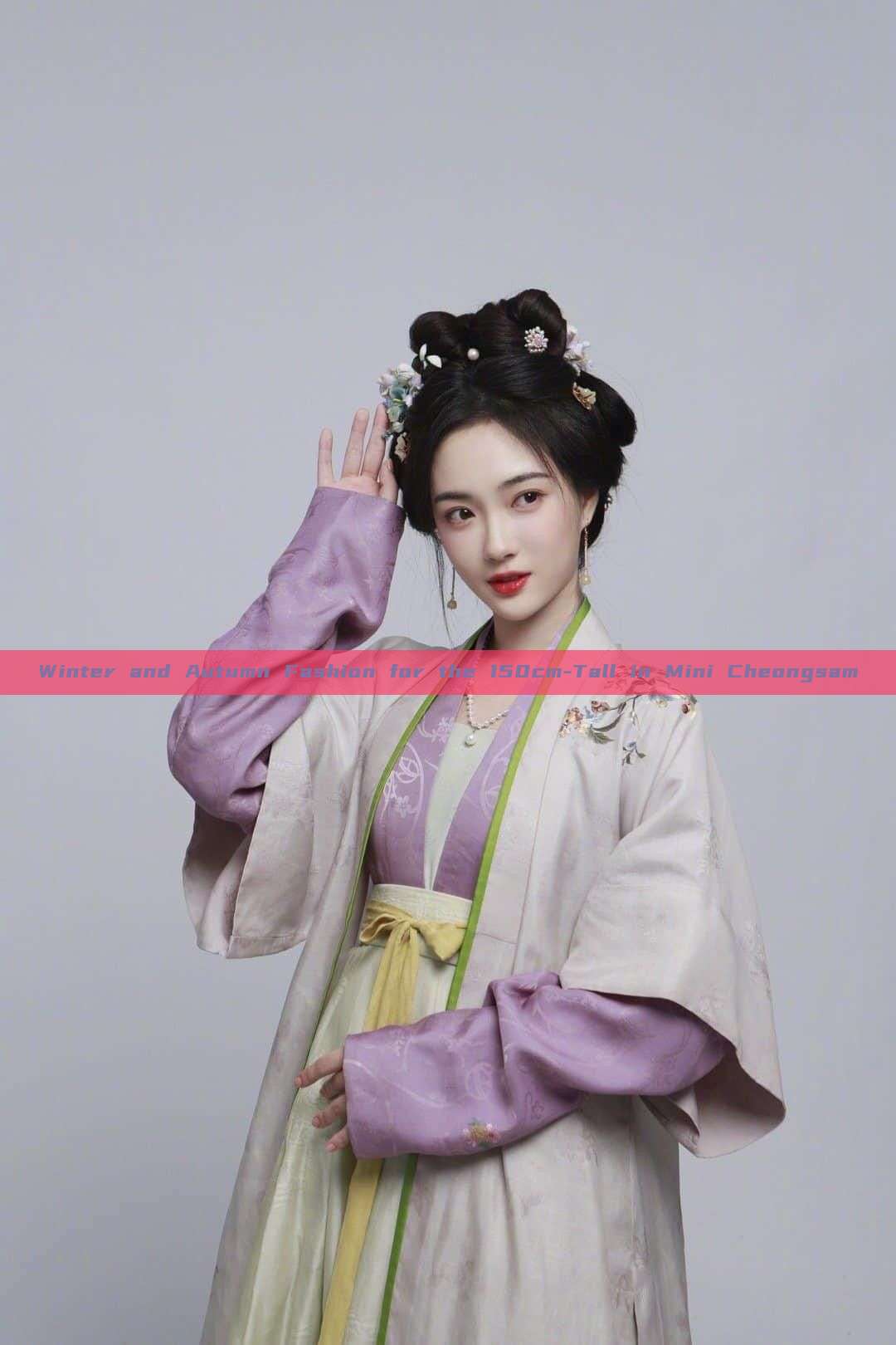 Winter and Autumn Fashion for the 150cm-Tall in Mini Cheongsam Winter and Autumn Fashion for the 150cm-Tall in Mini Cheongsam