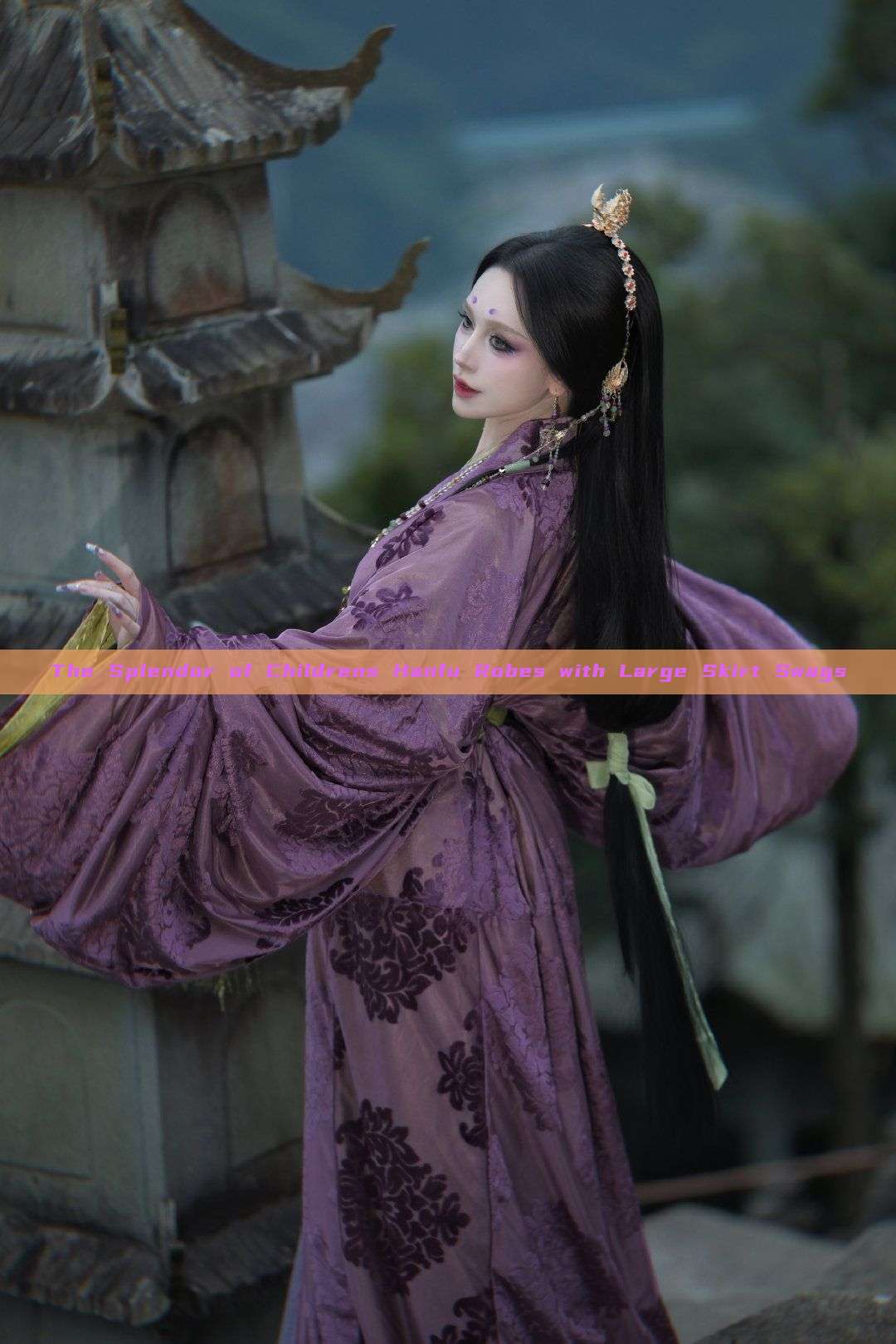 The Splendor of Childrens Hanfu Robes with Large Skirt Swags The Splendor of Childrens Hanfu Robes with Large Skirt Swags