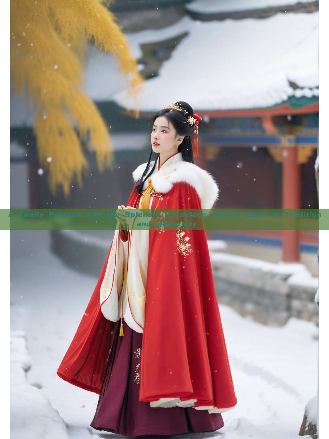 A Family Portrait with the Splendid Horseface Skirt:A Blend of Tradition and Modernity A Family Portrait with the Splendid Horseface Skirt:A Blend of Tradition and Modernity