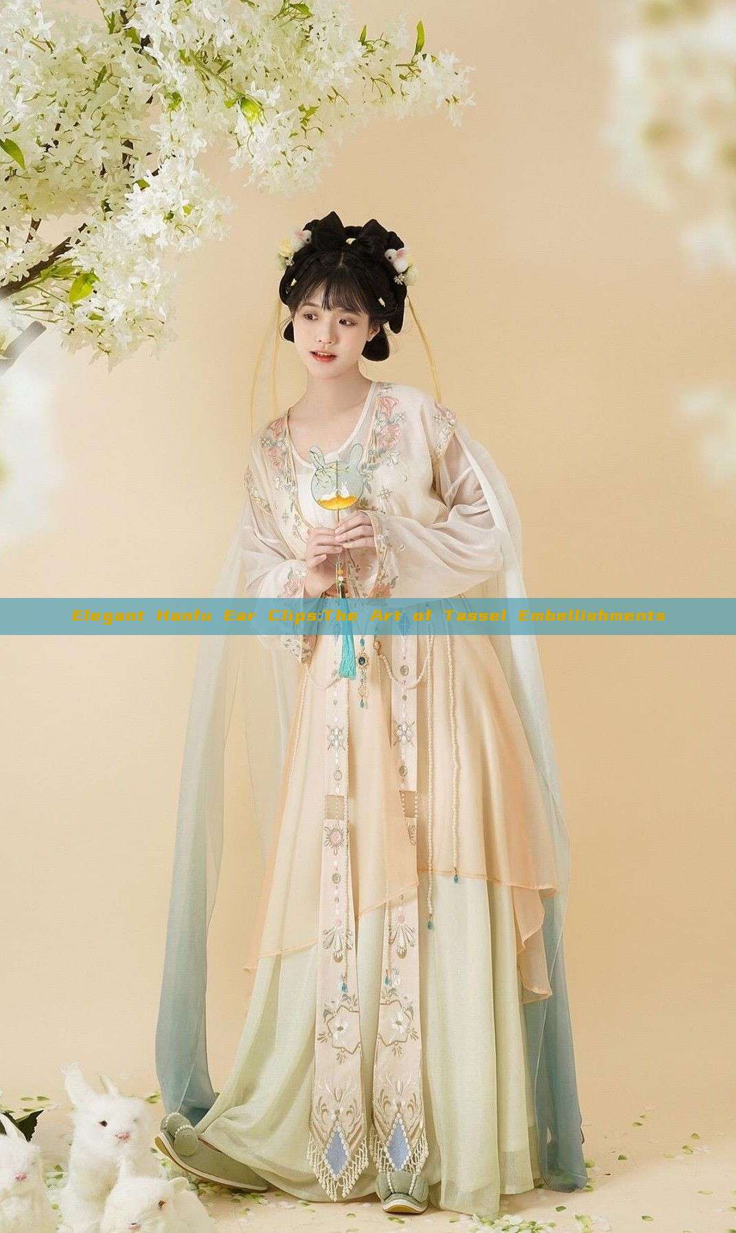 Elegant Hanfu Ear Clips:The Art of Tassel Embellishments