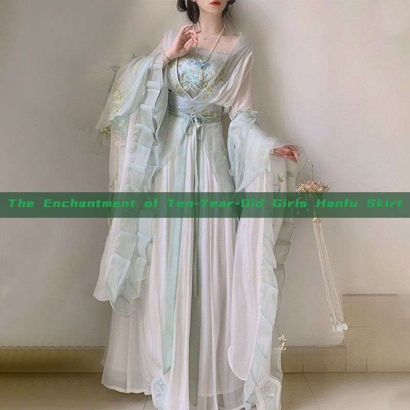The Enchantment of Ten-Year-Old Girls Hanfu Skirt