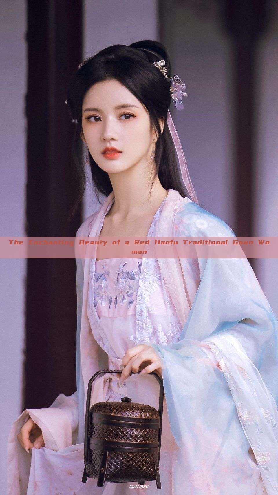 The Enchanting Beauty of a Red Hanfu Traditional Gown Woman The Enchanting Beauty of a Red Hanfu Traditional Gown Woman
