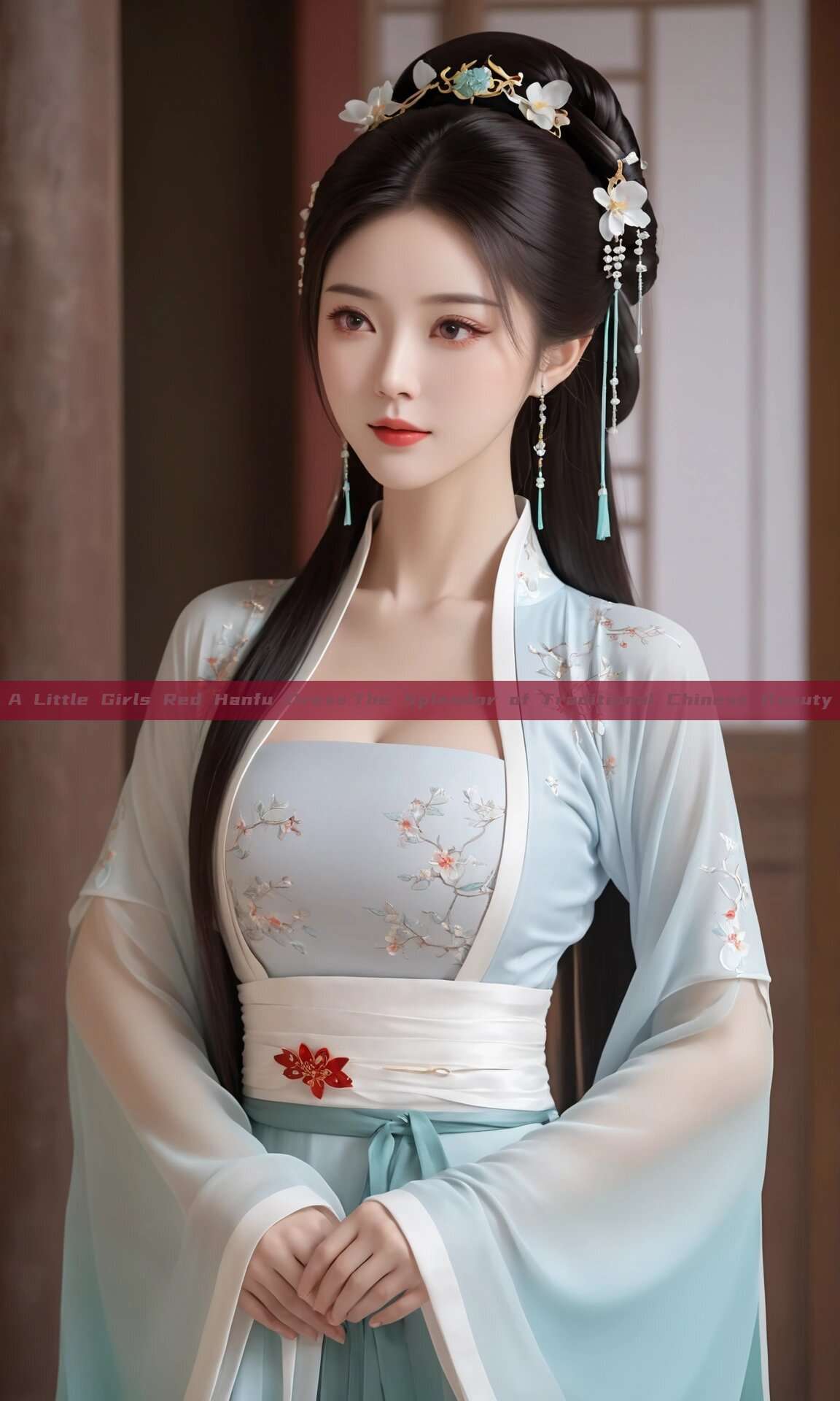 A Little Girls Red Hanfu Dress:The Splendor of Traditional Chinese Beauty A Little Girls Red Hanfu Dress:The Splendor of Traditional Chinese Beauty