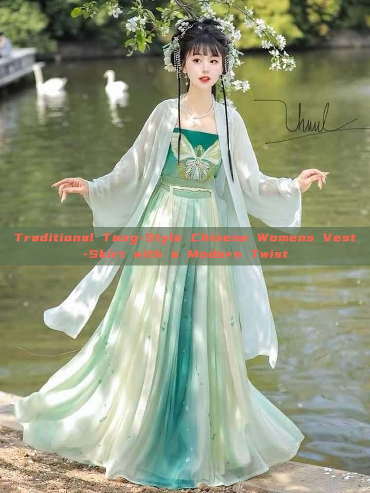 Traditional Tang-Style Chinese Womens Vest-Skirt with a Modern Twist Traditional Tang-Style Chinese Womens Vest-Skirt with a Modern Twist