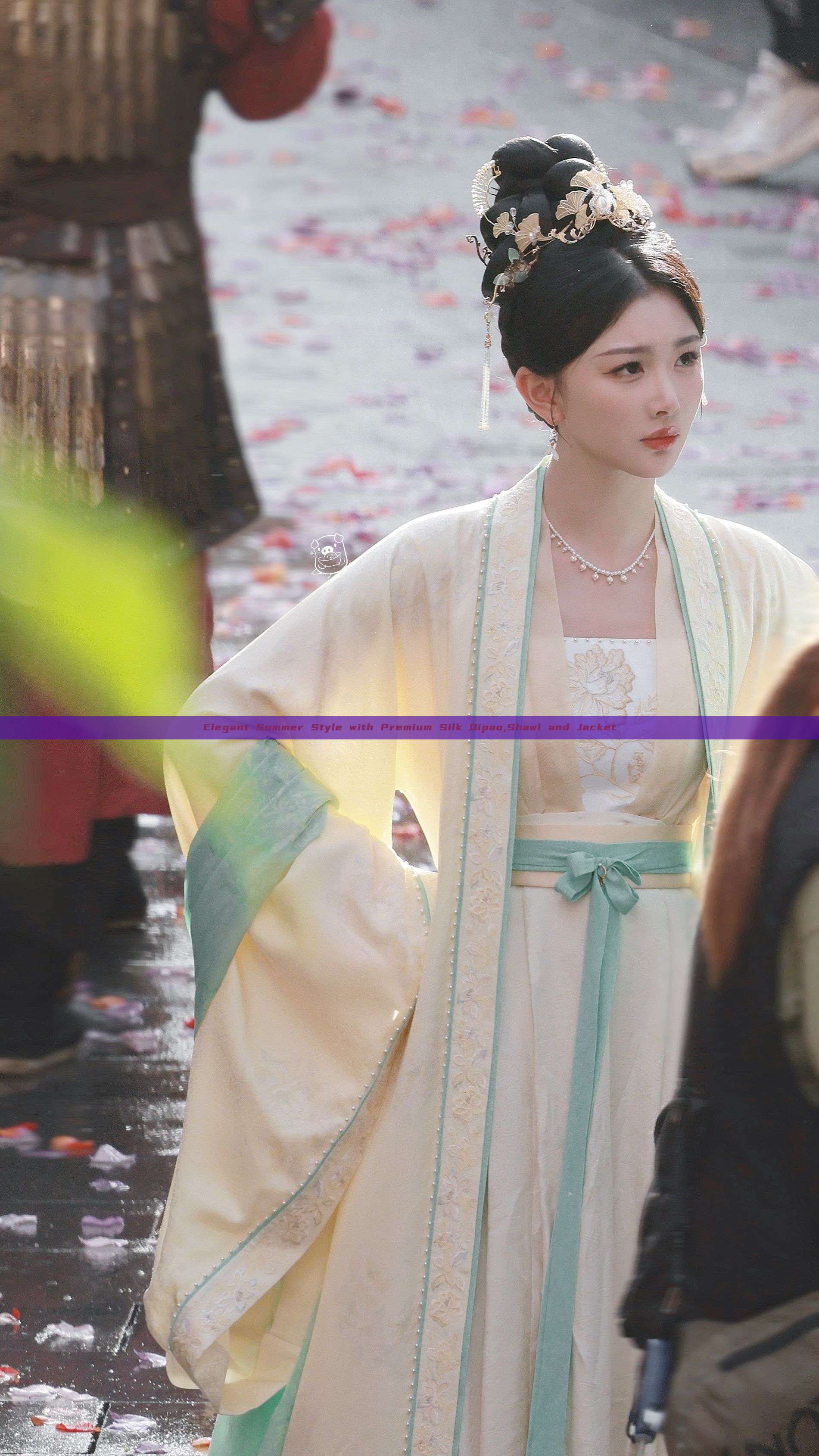 Elegant Summer Style with Premium Silk Qipao,Shawl and Jacket Elegant Summer Style with Premium Silk Qipao,Shawl and Jacket