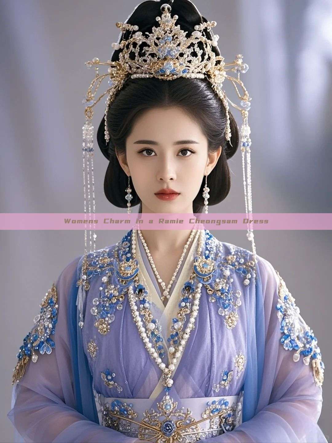 Womens Charm in a Ramie Cheongsam Dress Womens Charm in a Ramie Cheongsam Dress