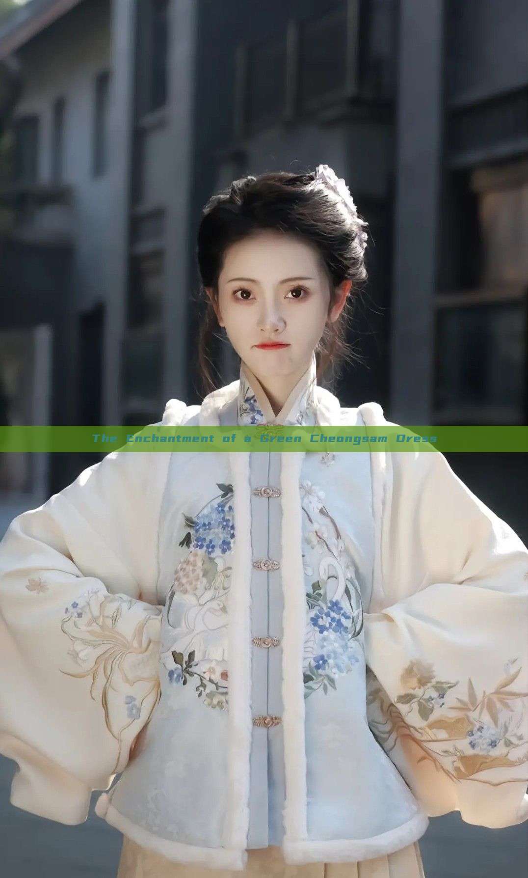 The Enchantment of a Green Cheongsam Dress The Enchantment of a Green Cheongsam Dress
