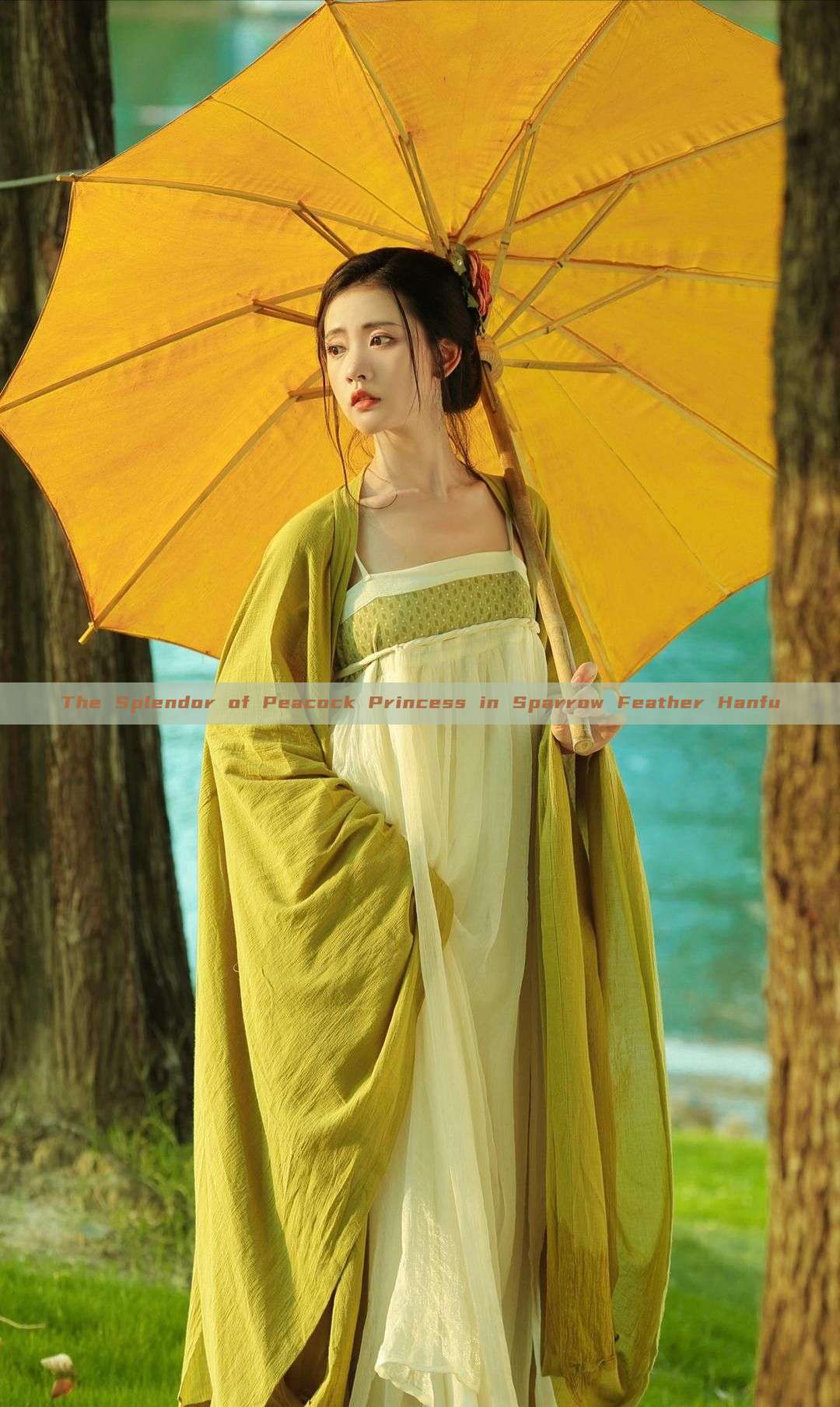 The Splendor of Peacock Princess in Sparrow Feather Hanfu The Splendor of Peacock Princess in Sparrow Feather Hanfu