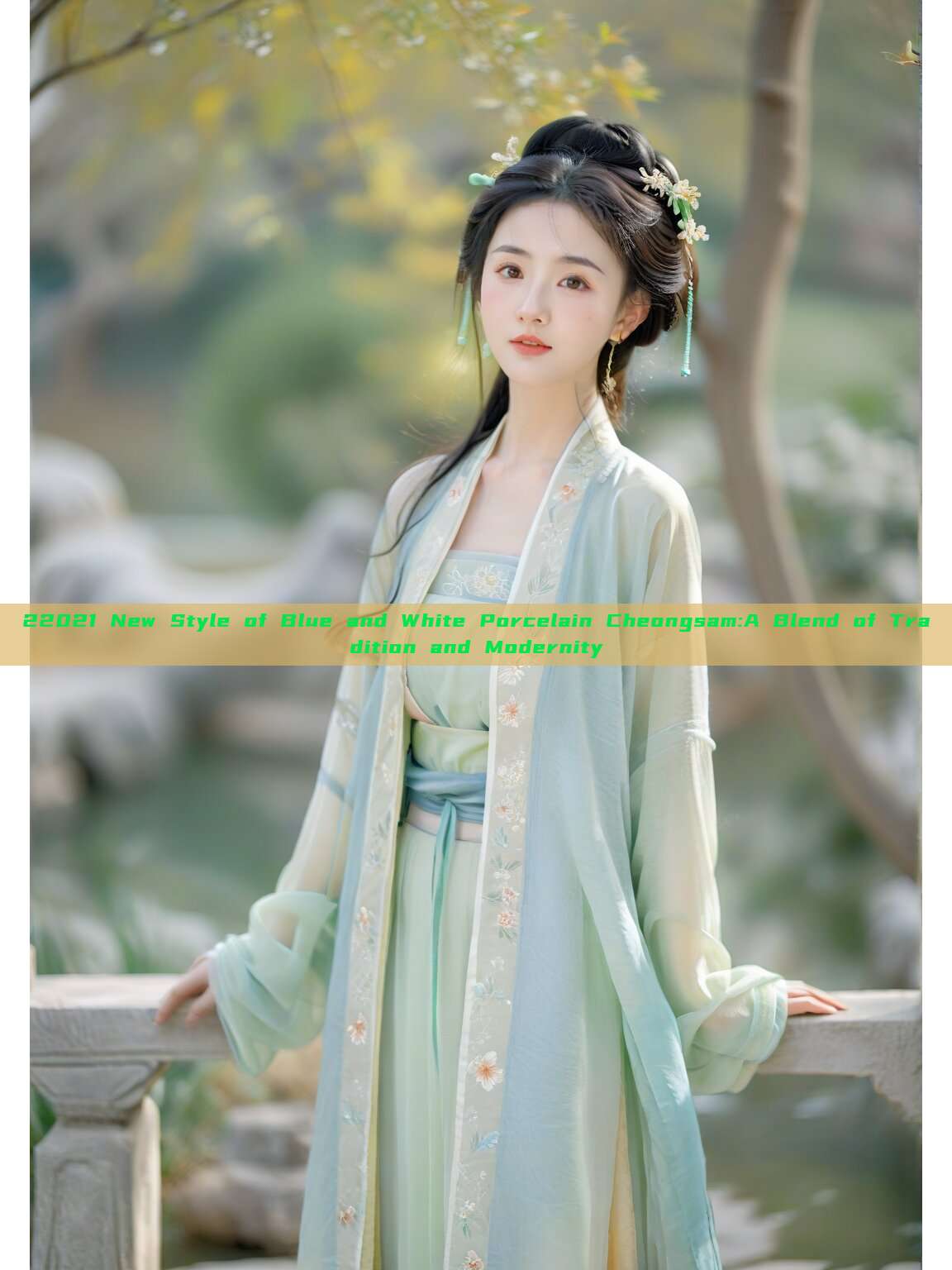 22021 New Style of Blue and White Porcelain Cheongsam:A Blend of Tradition and Modernity 22021 New Style of Blue and White Porcelain Cheongsam:A Blend of Tradition and Modernity
