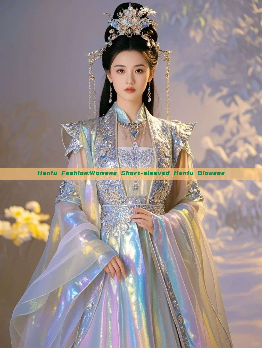 Hanfu Fashion:Womens Short-sleeved Hanfu Blouses Hanfu Fashion:Womens Short-sleeved Hanfu Blouses