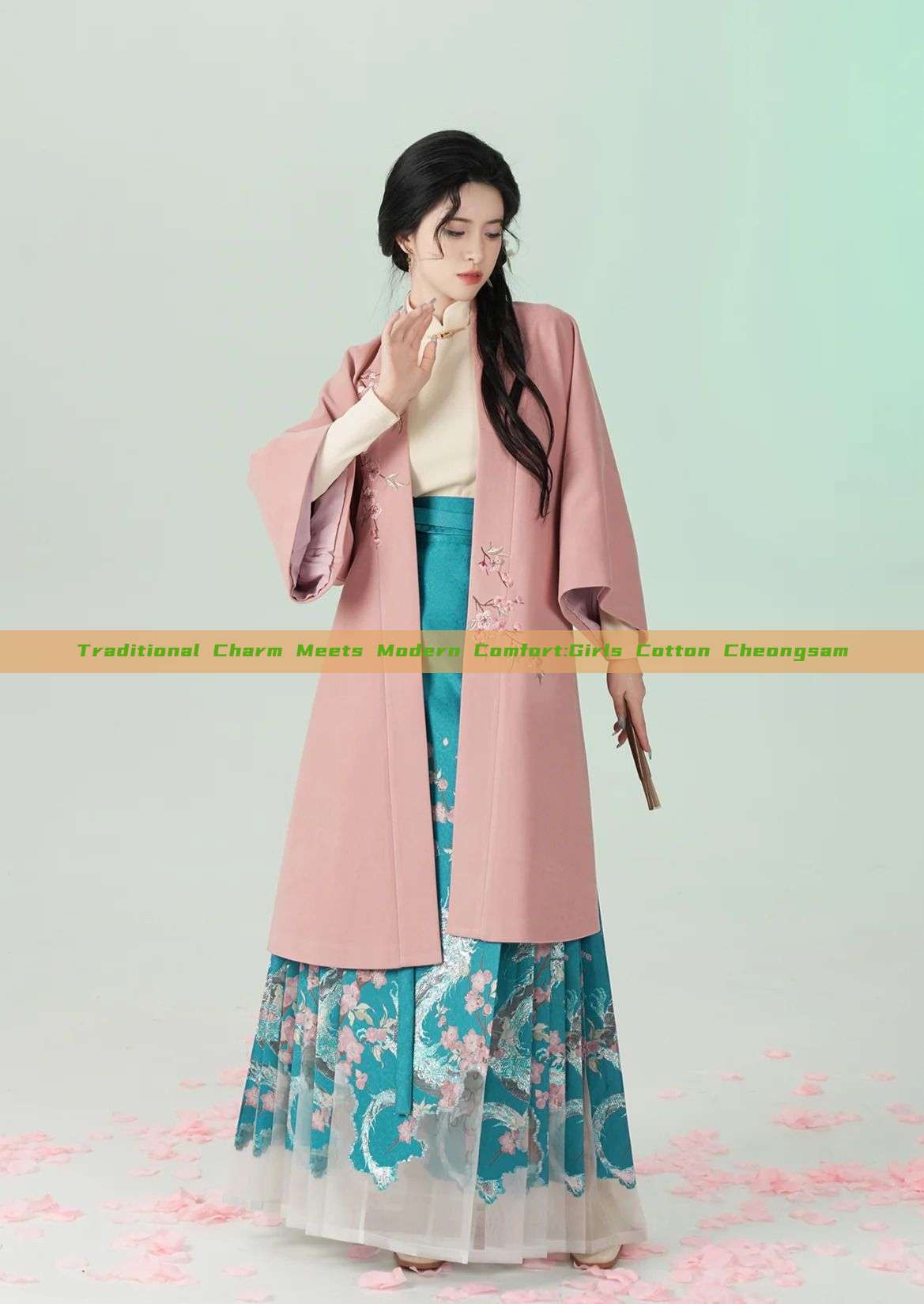 Traditional Charm Meets Modern Comfort:Girls Cotton Cheongsam Traditional Charm Meets Modern Comfort:Girls Cotton Cheongsam