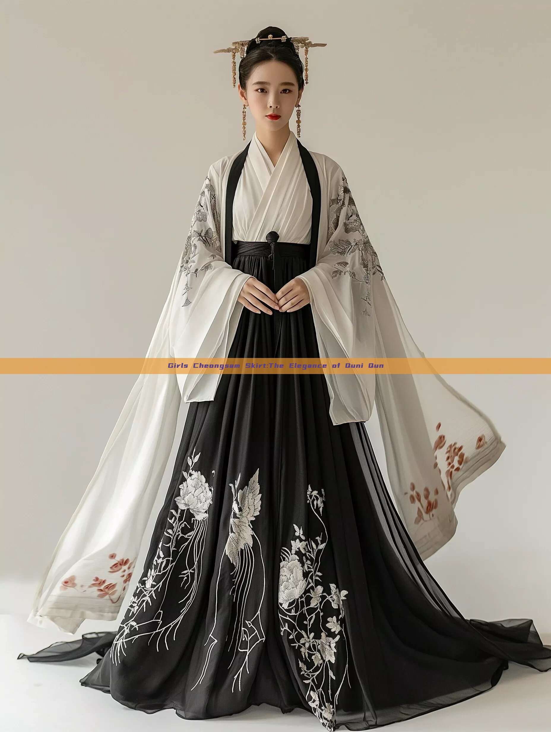 Girls Cheongsam Skirt:The Elegance of Quni Qun Girls Cheongsam Skirt:The Elegance of Quni Qun