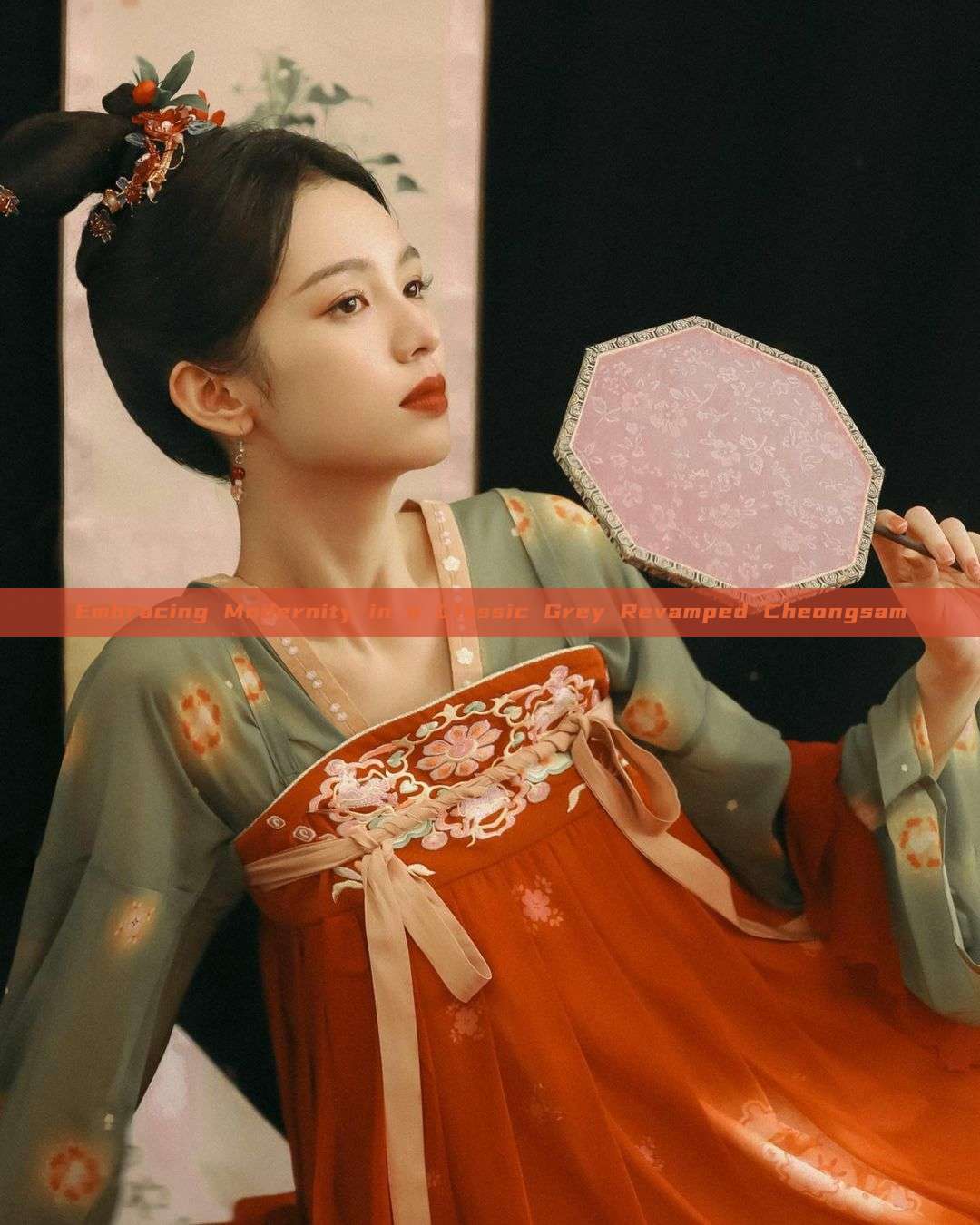 Embracing Modernity in a Classic Grey Revamped Cheongsam Embracing Modernity in a Classic Grey Revamped Cheongsam