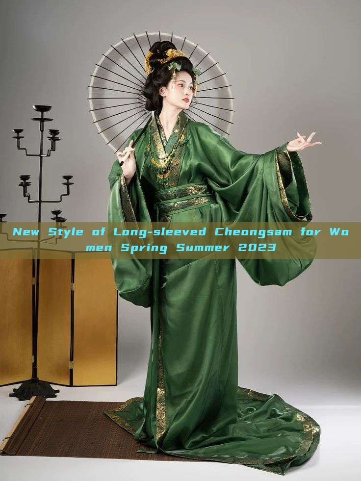 New Style of Long-sleeved Cheongsam for Women Spring Summer 2023 New Style of Long-sleeved Cheongsam for Women Spring Summer 2023