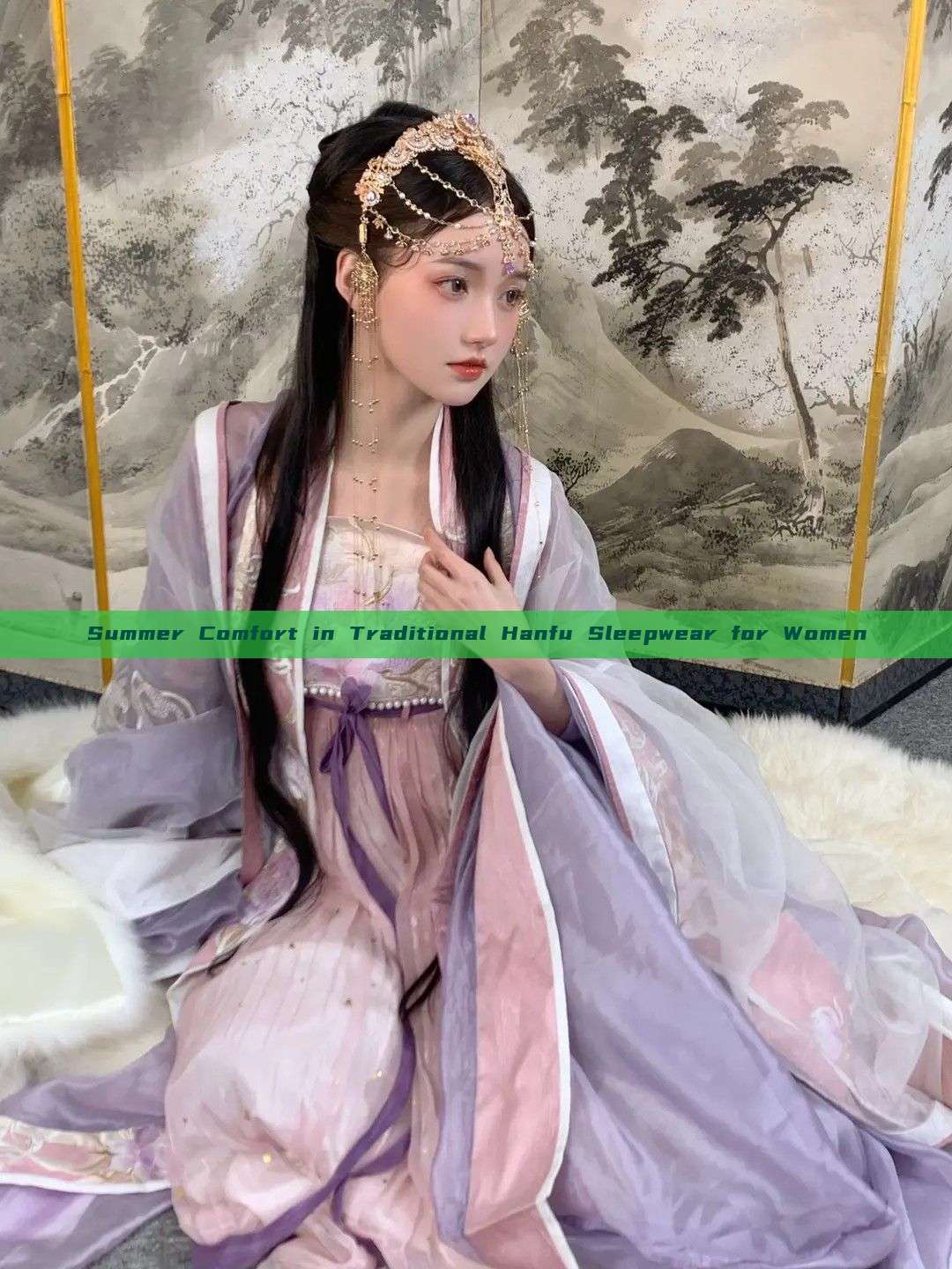 Summer Comfort in Traditional Hanfu Sleepwear for Women Summer Comfort in Traditional Hanfu Sleepwear for Women