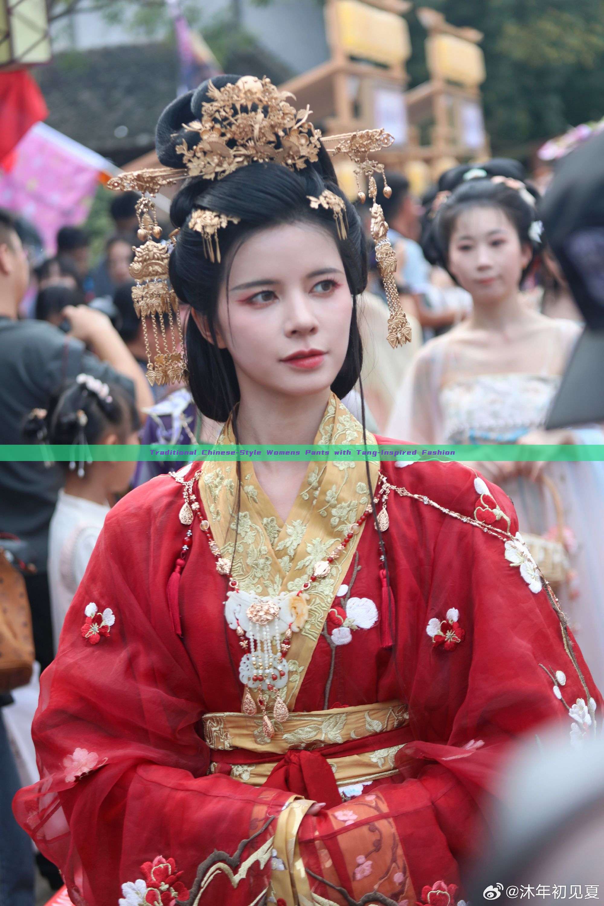 Traditional Chinese-Style Womens Pants with Tang-Inspired Fashion Traditional Chinese-Style Womens Pants with Tang-Inspired Fashion