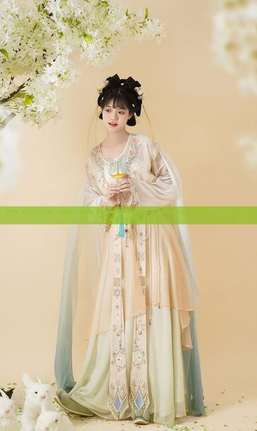The Complete Blue Ming Dynasty Hanfu Costume:A Blend of Tradition and Elegance The Complete Blue Ming Dynasty Hanfu Costume:A Blend of Tradition and Elegance
