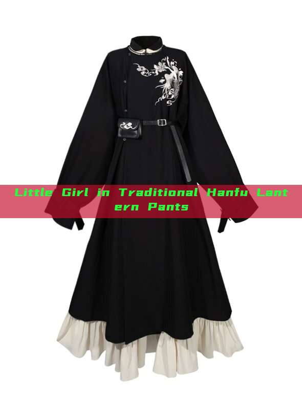 Little Girl in Traditional Hanfu Lantern Pants Little Girl in Traditional Hanfu Lantern Pants