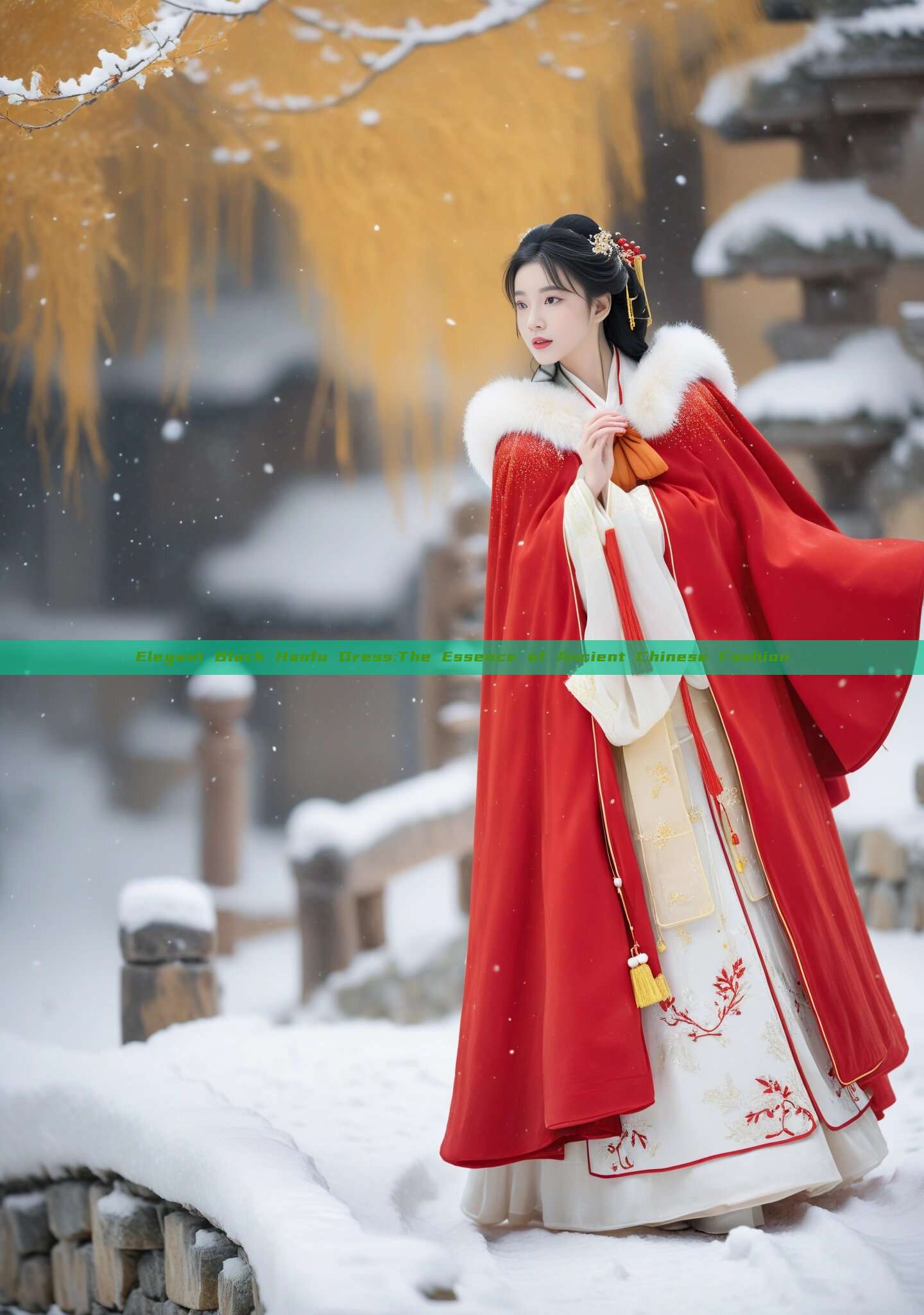 Elegant Black Hanfu Dress:The Essence of Ancient Chinese Fashion Elegant Black Hanfu Dress:The Essence of Ancient Chinese Fashion