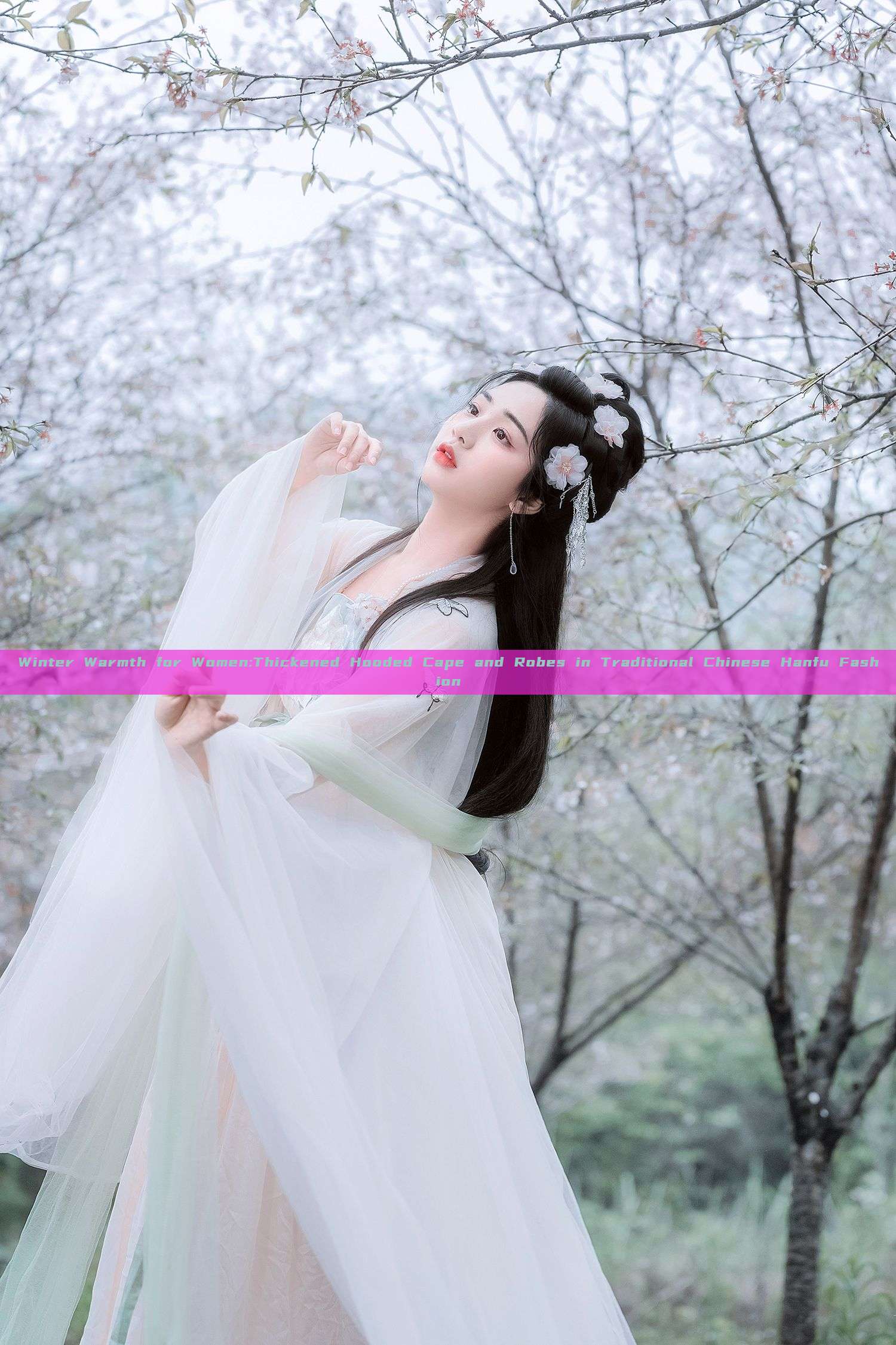 Winter Warmth for Women:Thickened Hooded Cape and Robes in Traditional Chinese Hanfu Fashion Winter Warmth for Women:Thickened Hooded Cape and Robes in Traditional Chinese Hanfu Fashion