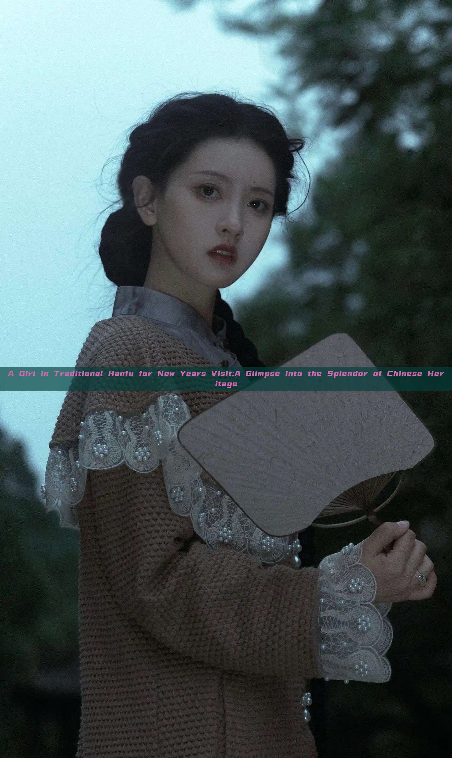 A Girl in Traditional Hanfu for New Years Visit:A Glimpse into the Splendor of Chinese Heritage A Girl in Traditional Hanfu for New Years Visit:A Glimpse into the Splendor of Chinese Heritage