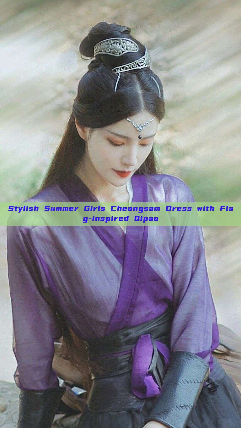 Stylish Summer Girls Cheongsam Dress with Flag-inspired Qipao
