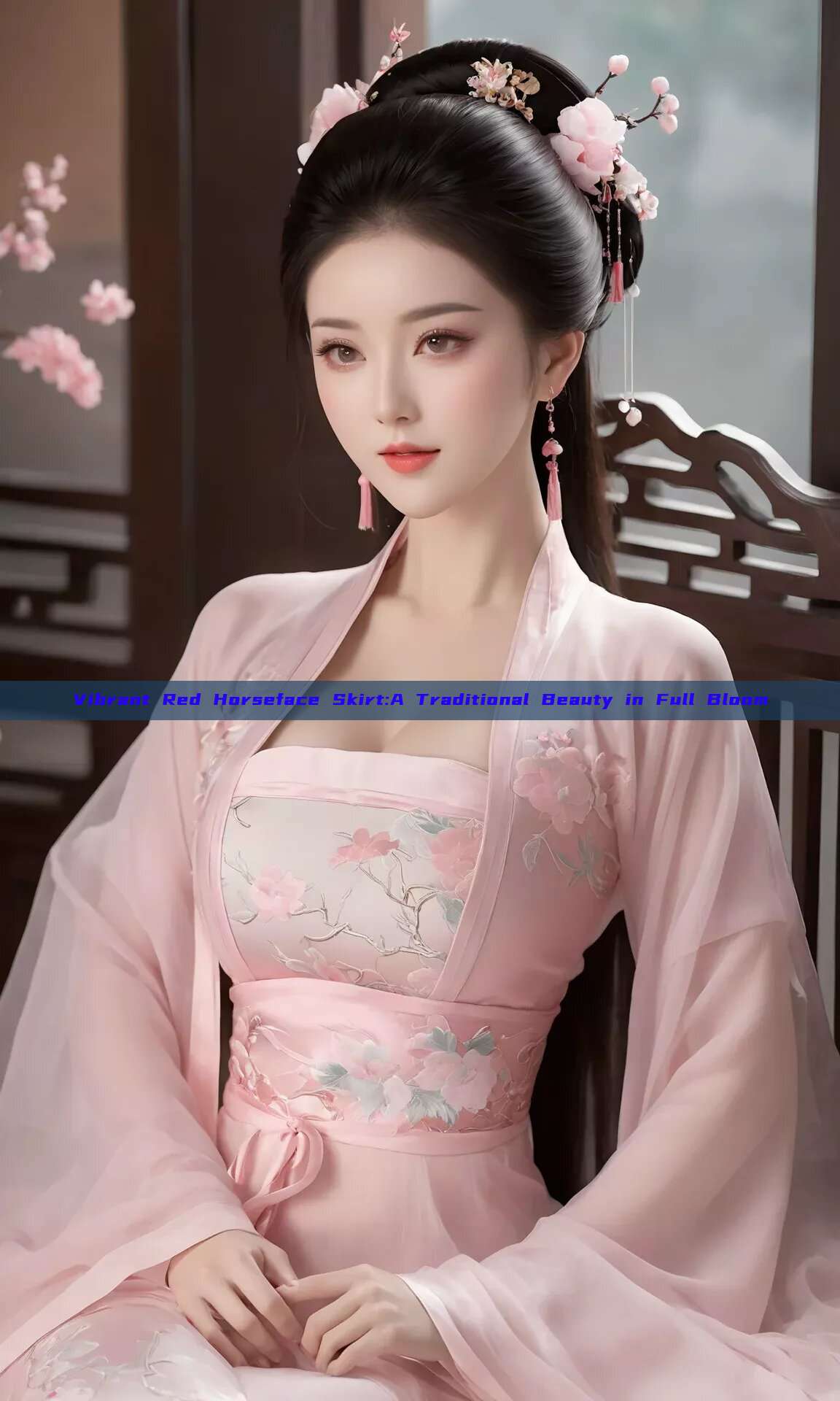 Vibrant Red Horseface Skirt:A Traditional Beauty in Full Bloom