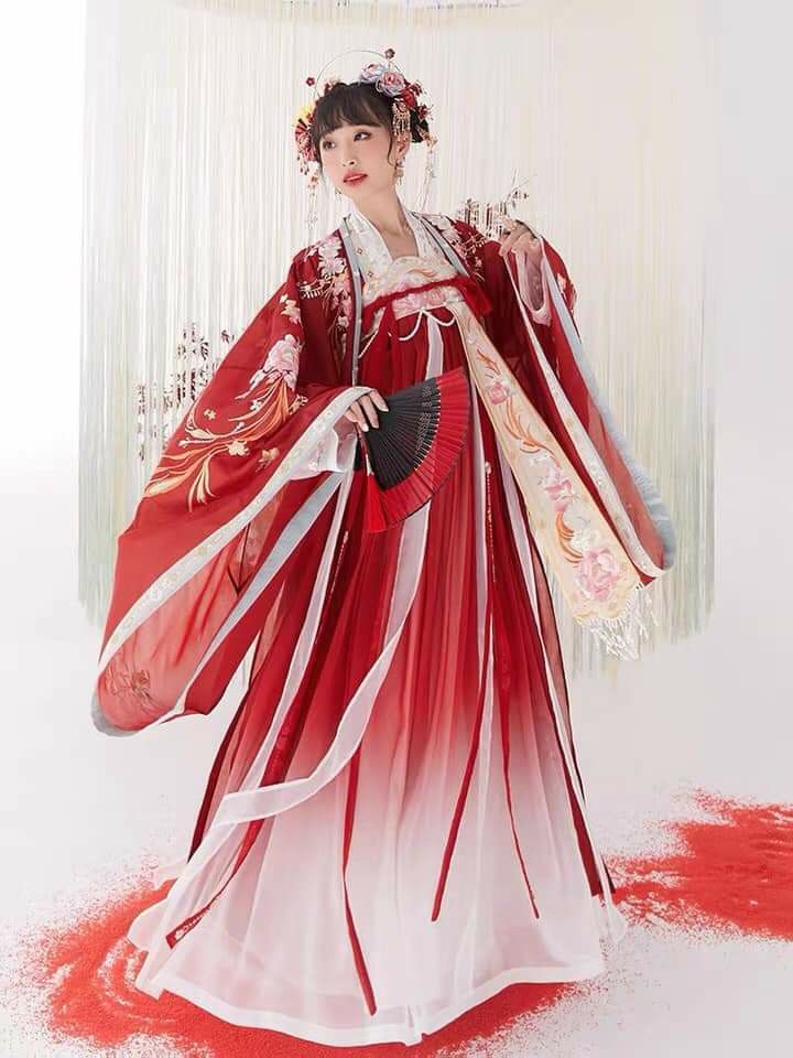 The Splendor of Tang-Style Hanfu in a Rose-Pink Cheongsam Skirt The Splendor of Tang-Style Hanfu in a Rose-Pink Cheongsam Skirt