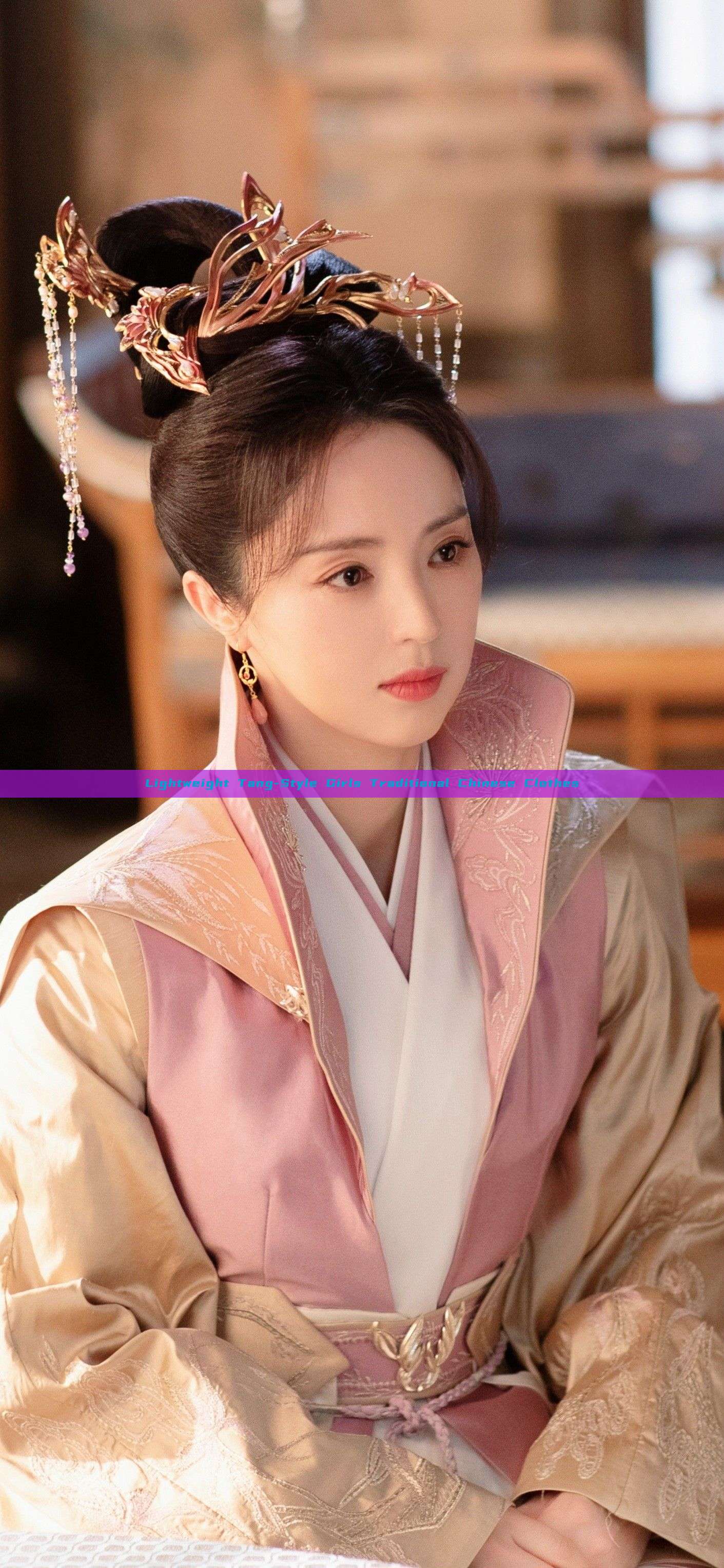 Lightweight Tang-Style Girls Traditional Chinese Clothes Lightweight Tang-Style Girls Traditional Chinese Clothes