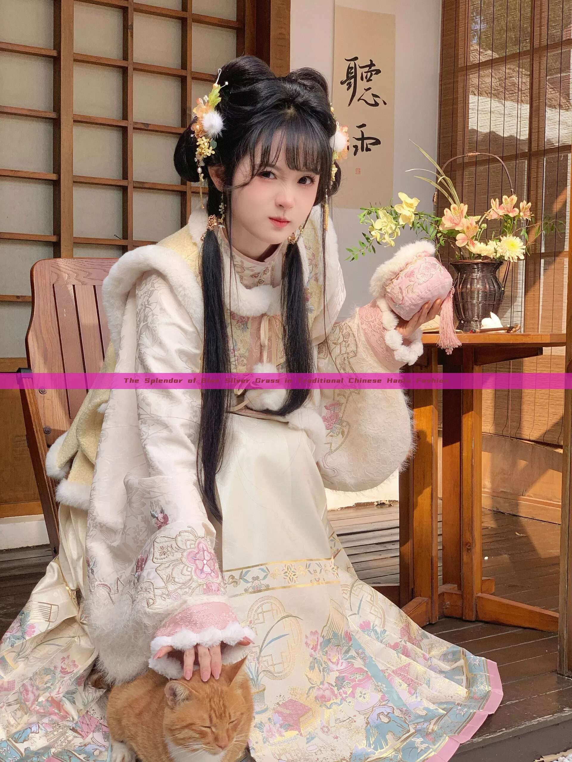 The Splendor of Blue Silver Grass in Traditional Chinese Hanfu Fashion The Splendor of Blue Silver Grass in Traditional Chinese Hanfu Fashion