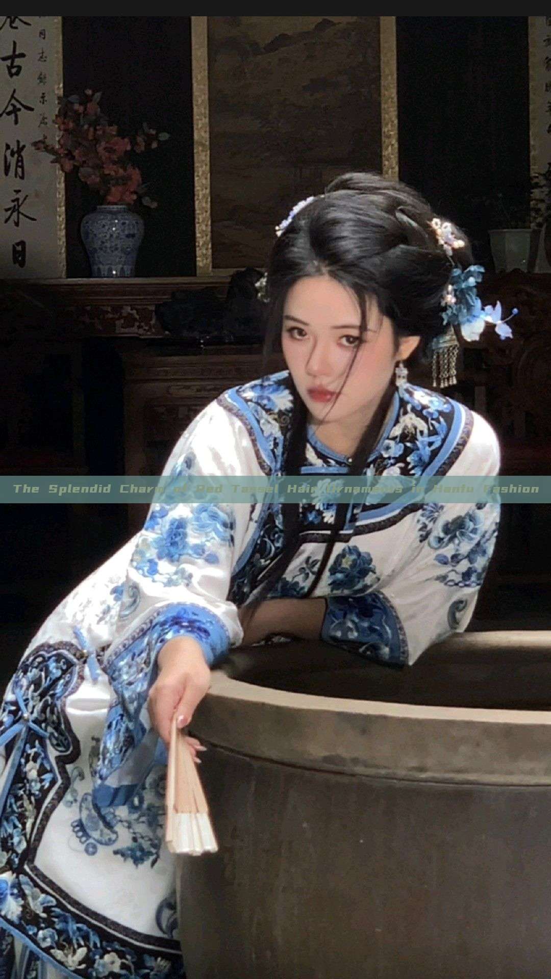 The Splendid Charm of Red Tassel Hair Ornaments in Hanfu Fashion The Splendid Charm of Red Tassel Hair Ornaments in Hanfu Fashion