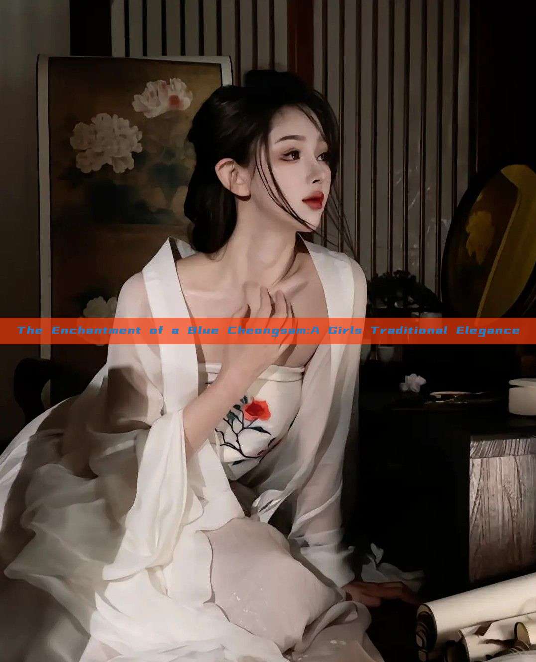 The Enchantment of a Blue Cheongsam:A Girls Traditional Elegance The Enchantment of a Blue Cheongsam:A Girls Traditional Elegance
