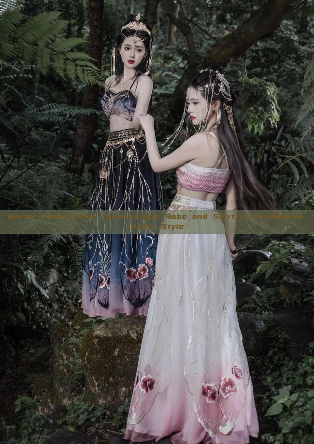 Winter Fashion:The Chest-Length Robe and Skirt in Traditional Hanfu Style Winter Fashion:The Chest-Length Robe and Skirt in Traditional Hanfu Style