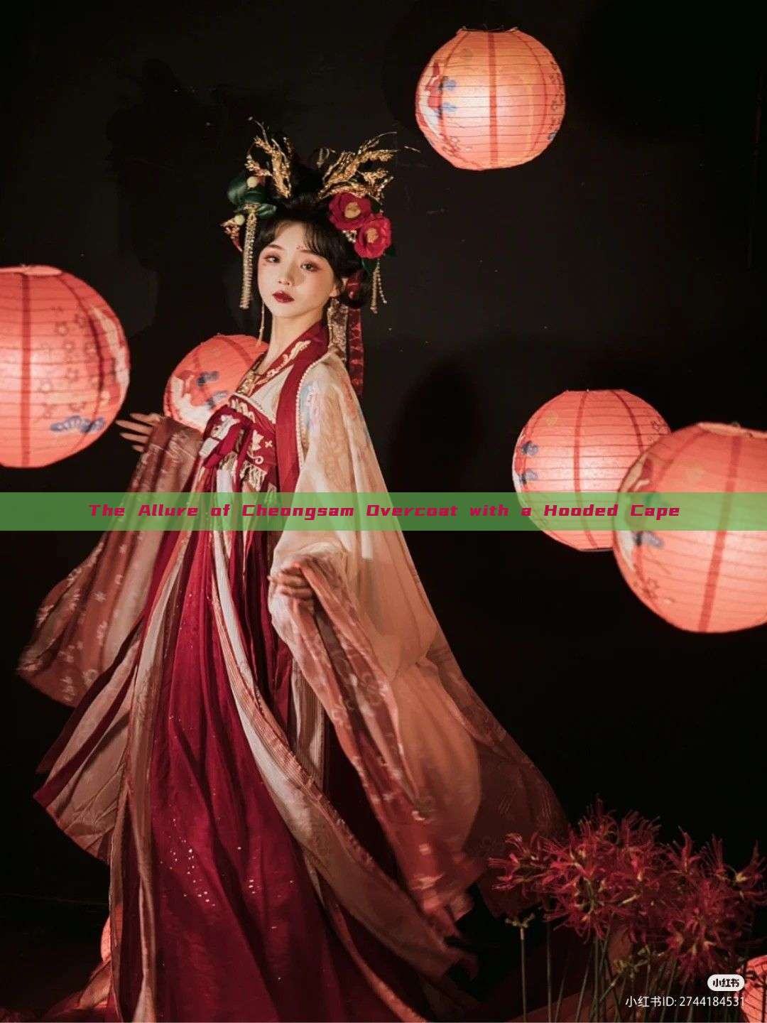 The Allure of Cheongsam Overcoat with a Hooded Cape The Allure of Cheongsam Overcoat with a Hooded Cape