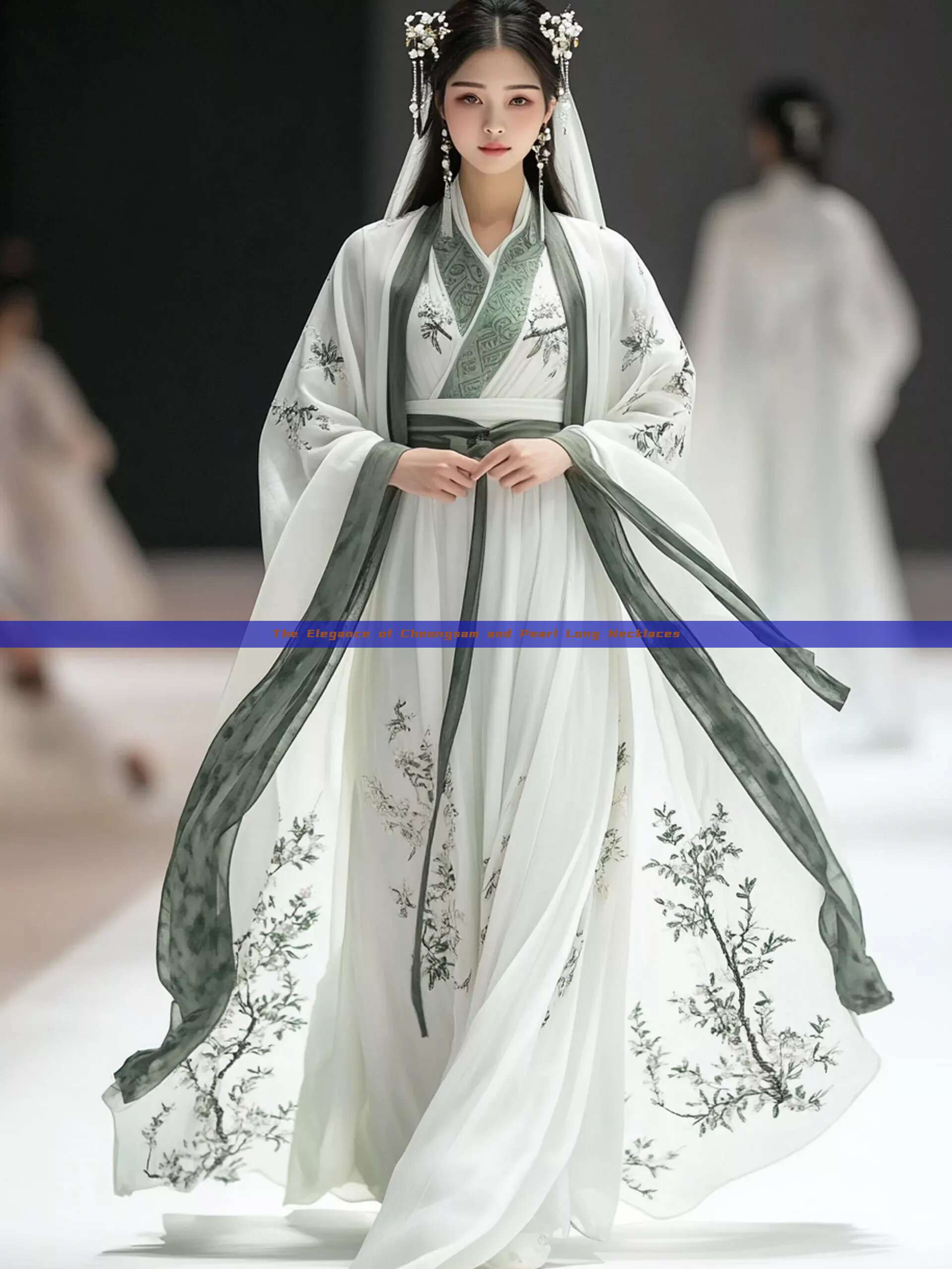 The Elegance of Cheongsam and Pearl Long Necklaces