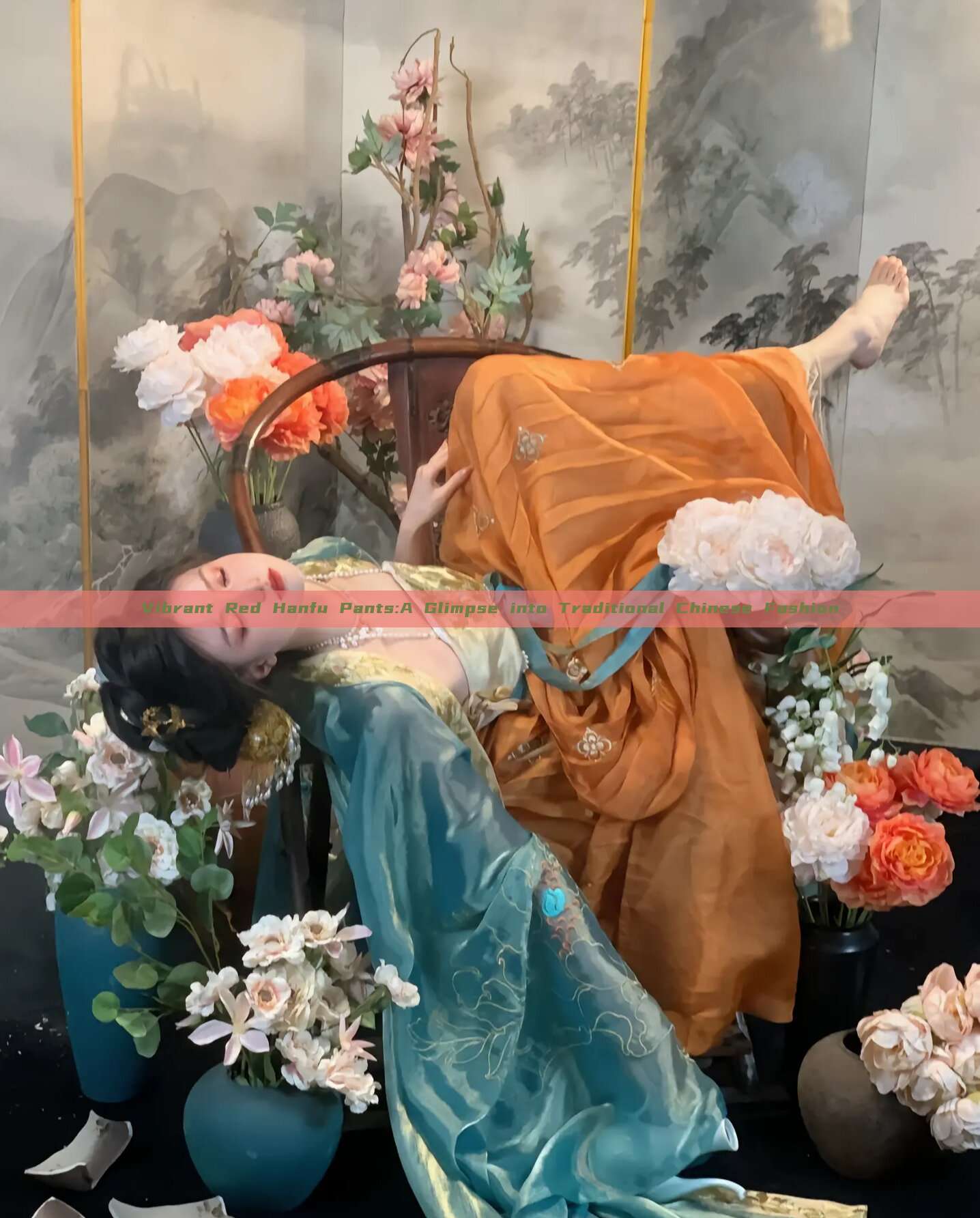 Vibrant Red Hanfu Pants:A Glimpse into Traditional Chinese Fashion Vibrant Red Hanfu Pants:A Glimpse into Traditional Chinese Fashion