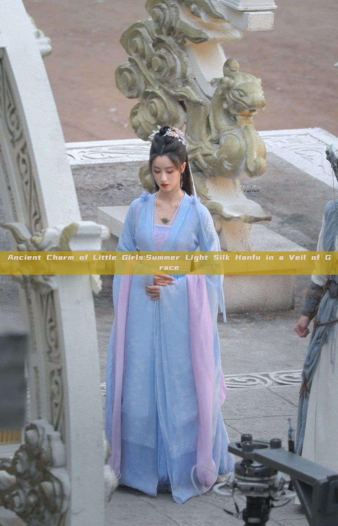Ancient Charm of Little Girls:Summer Light Silk Hanfu in a Veil of Grace Ancient Charm of Little Girls:Summer Light Silk Hanfu in a Veil of Grace