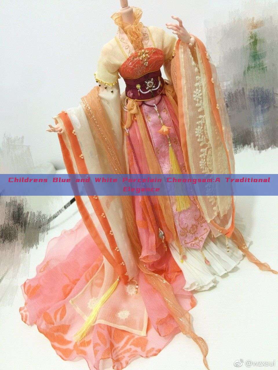 Childrens Blue and White Porcelain Cheongsam:A Traditional Elegance Childrens Blue and White Porcelain Cheongsam:A Traditional Elegance