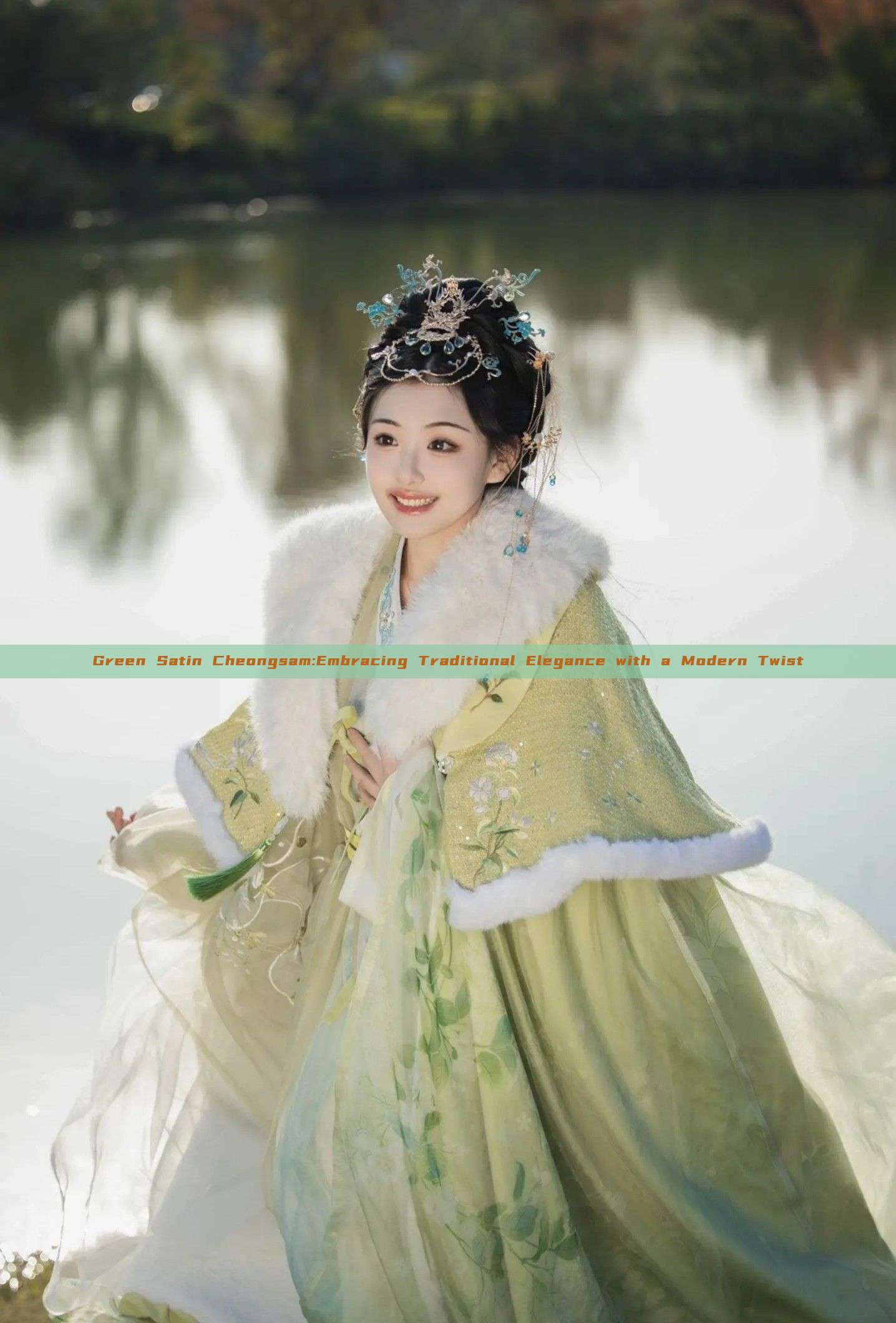 Green Satin Cheongsam:Embracing Traditional Elegance with a Modern Twist