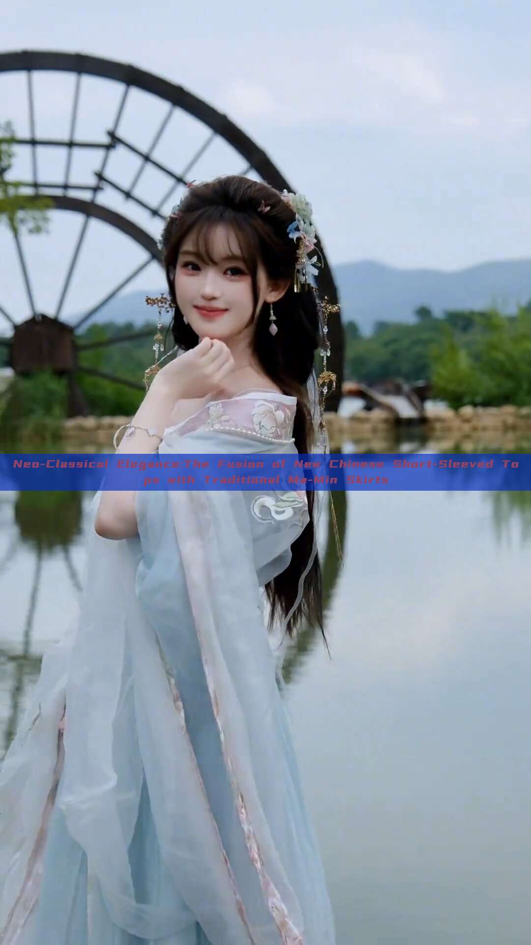 Neo-Classical Elegance:The Fusion of New Chinese Short-Sleeved Tops with Traditional Ma-Min Skirts Neo-Classical Elegance:The Fusion of New Chinese Short-Sleeved Tops with Traditional Ma-Min Skirts