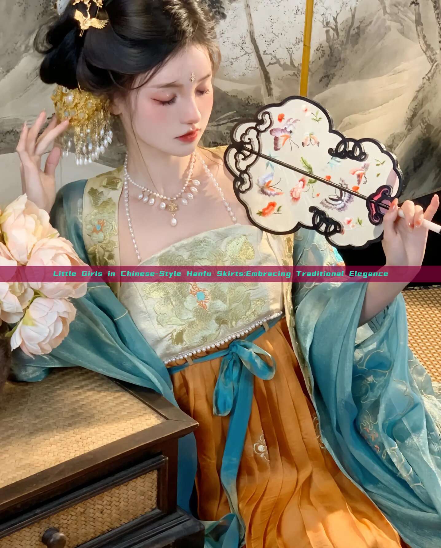 Little Girls in Chinese-Style Hanfu Skirts:Embracing Traditional Elegance Little Girls in Chinese-Style Hanfu Skirts:Embracing Traditional Elegance