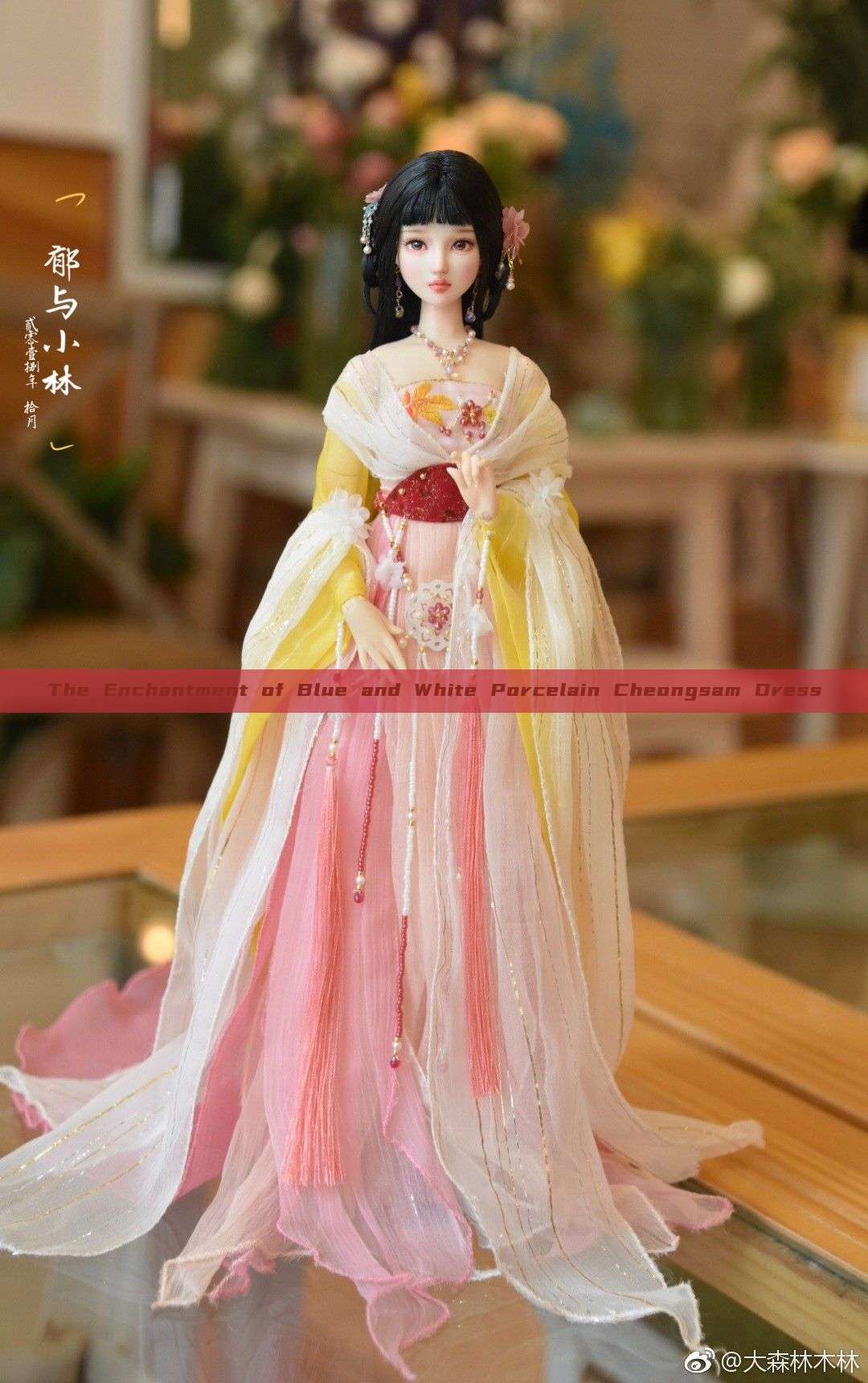 The Enchantment of Blue and White Porcelain Cheongsam Dress The Enchantment of Blue and White Porcelain Cheongsam Dress